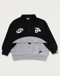 BAPE RELAXED FIT HALF ZIP SWEATSHIRT KIDS