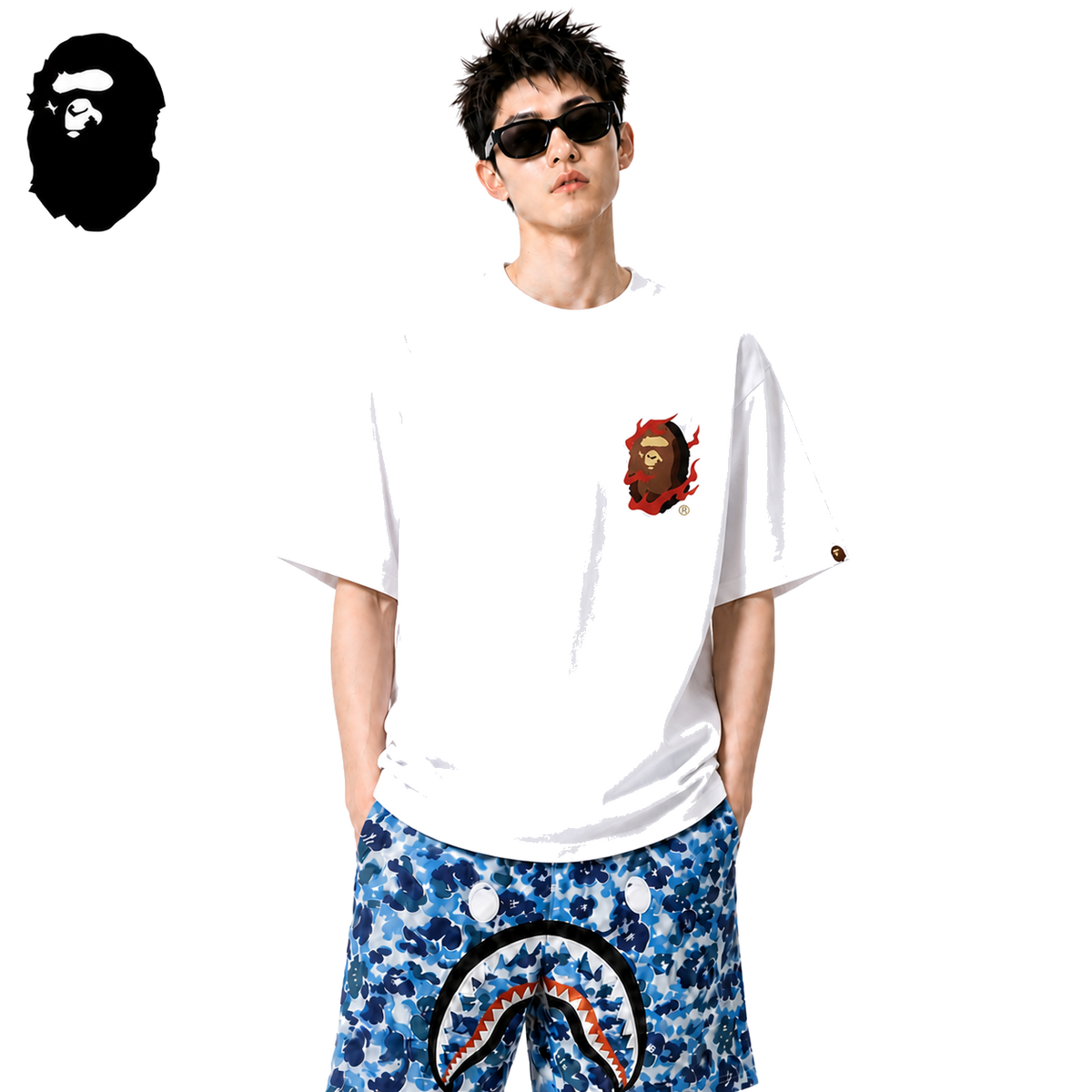 BAPE Souvenir Small Graphic Men's T-Shirt - White