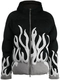 Haculla Up In Flames zip-up puffer jacket