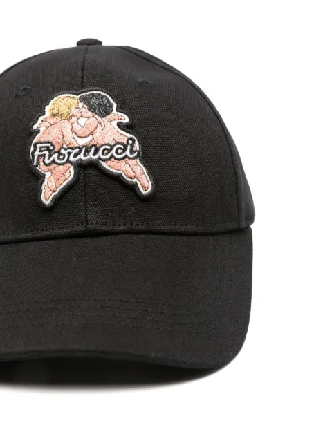 Fiorucci canvas-angel-patch baseball cap