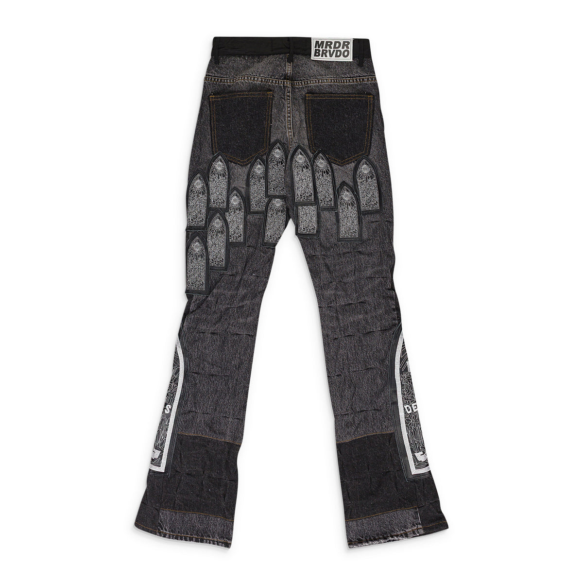 BLACK PATCHED ARCH PANTS