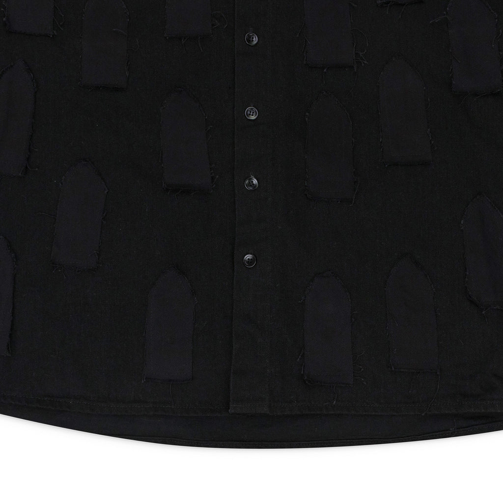 BLACK LINK WINDOW BUTTON-DOWN SHIRT
