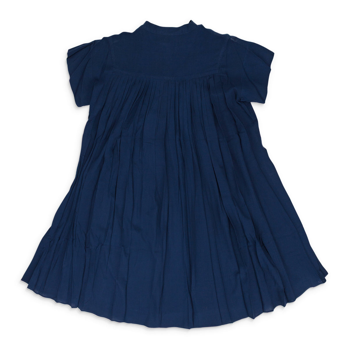 Blue Pleated Dress