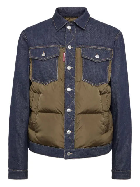 DSQUARED2 hybrid puffer Jean jacket