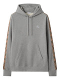 Burberry Check trim cotton hoodie