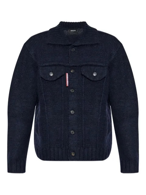 DSQUARED2 logo-detail cardigan