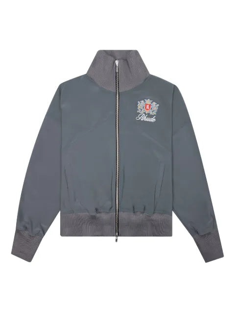 RHUDE Brentwood logo-embroidered bomber jacket
