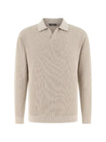 Boggi Milano cotton and silk knitted polo shirt
