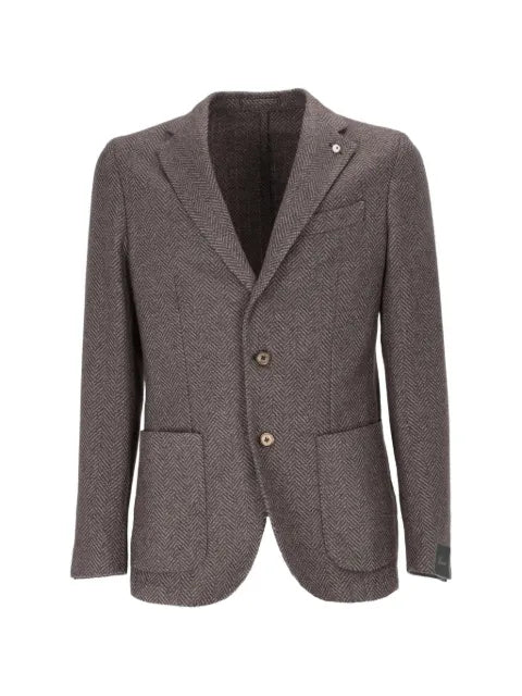 BRANDO herringbone-pattern blazer