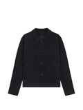 HUGO Ligor suede jacket with stitched breast-pocket detail