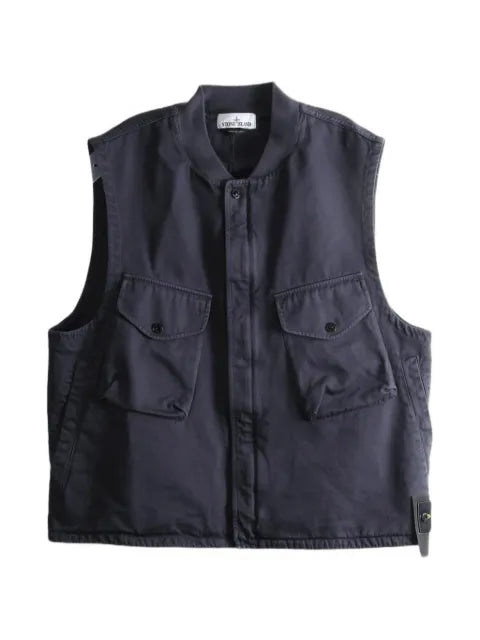 Stone Island G100013 dense cotton twill-tc vest