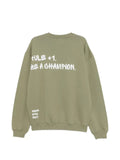 GEORGE. slogan-print crew-neck sweater