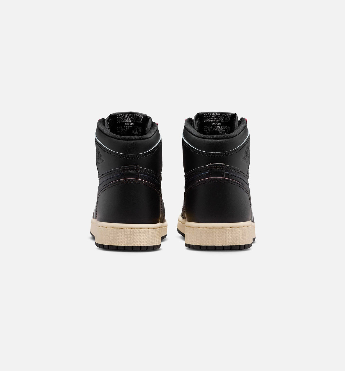Air Jordan 1 Retro High OG Grade School – Black/Black/Muslin