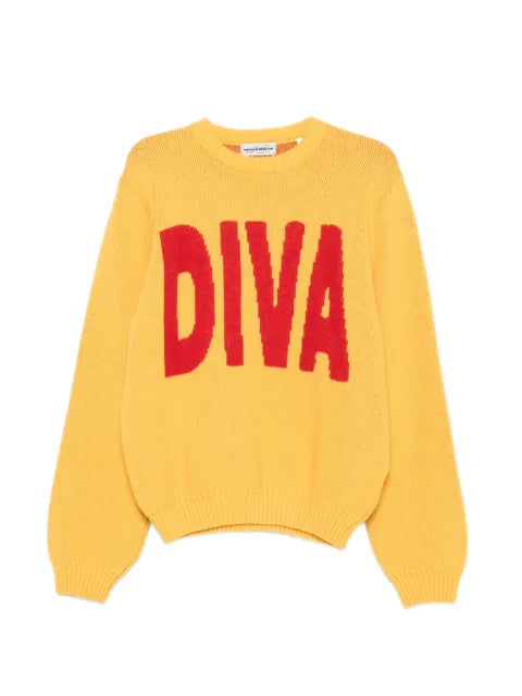 CARNE BOLLENTE Such A Diva intarsia-knit sweater