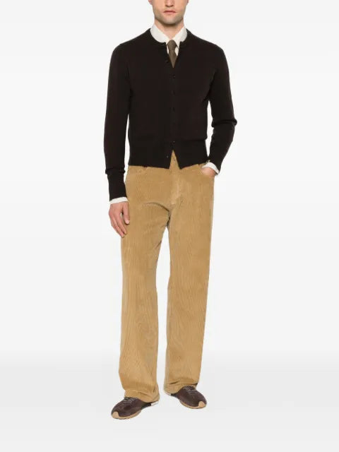 extreme cashmere Nº 435 Little Lamb button-front cardigan