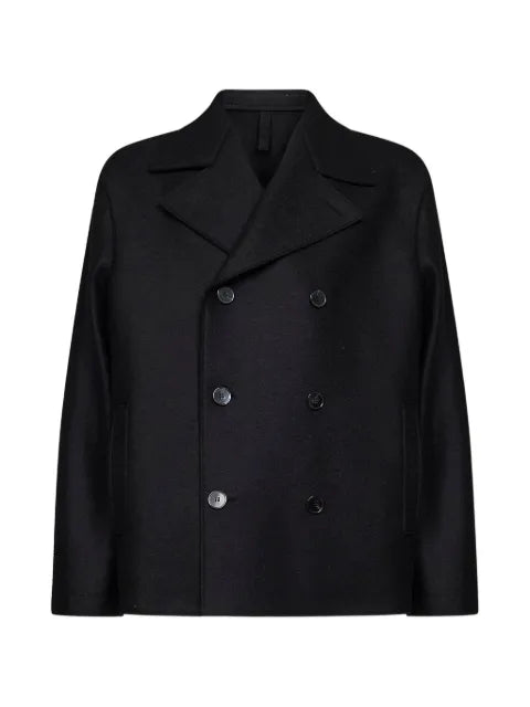 Harris Wharf London double-breasted virgin wool jacket