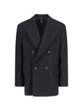Hevo double-breasted peak-lapel jacket