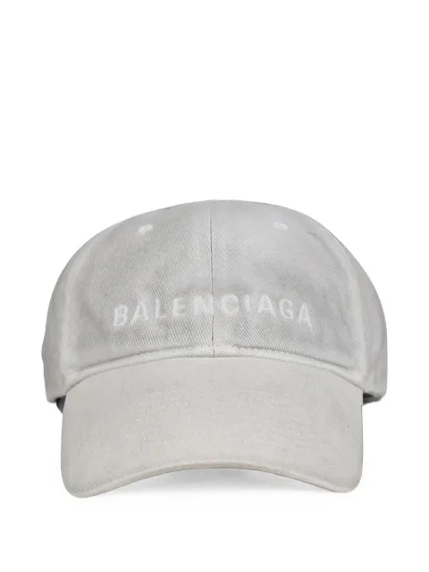Balenciaga logo-embroidered cotton cap