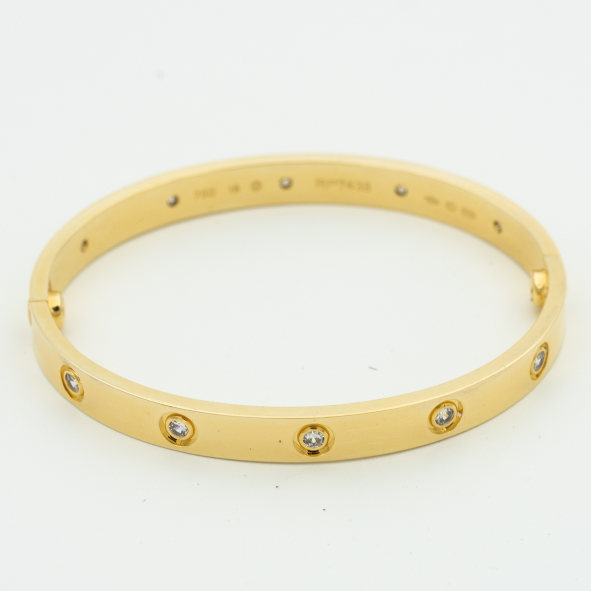 CARTIER LOVE BRACELET 6.1MM 10 DIAMONDS