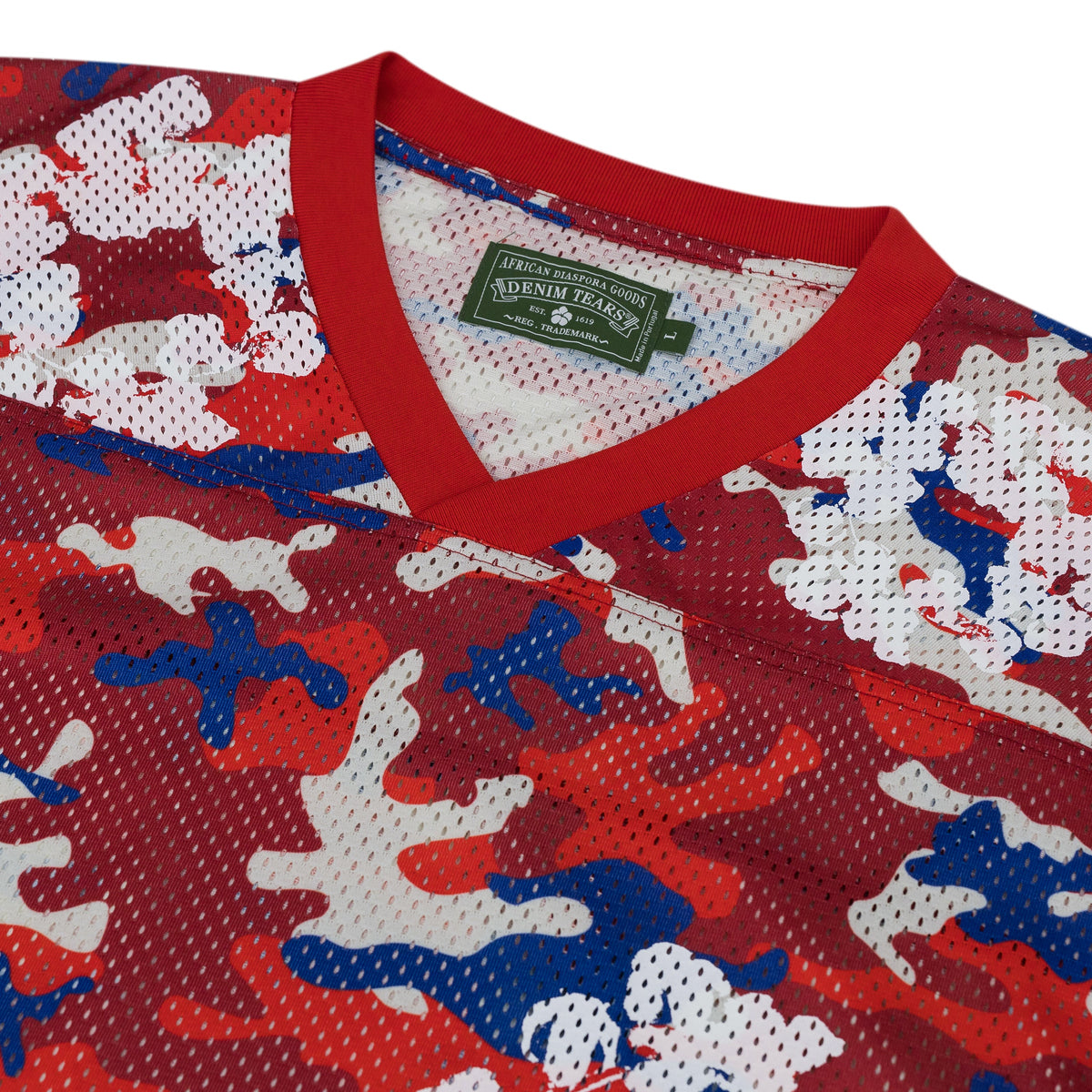 Red Camo Camo Wreath Jersey
