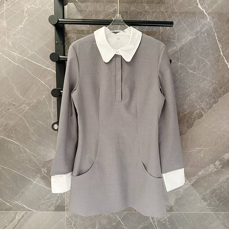 Thom Browne Women's Hooded Contrast Cardigan and Skirt Set