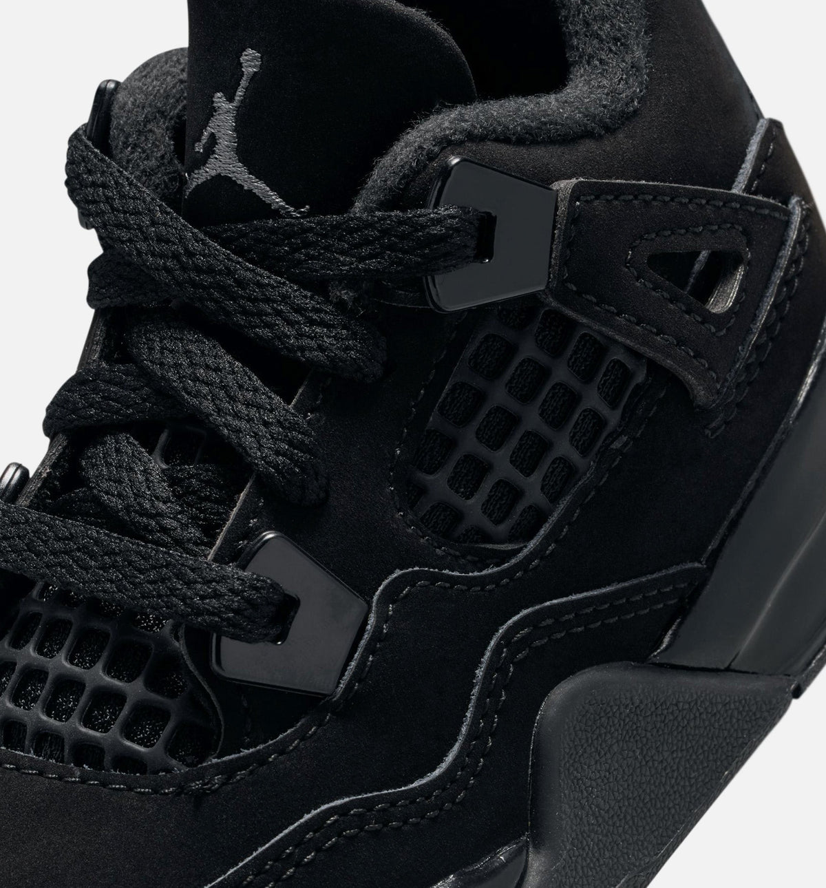 Air Jordan 4 Retro Black Cat Infant/Toddler Shoes - Black Light Graphite
