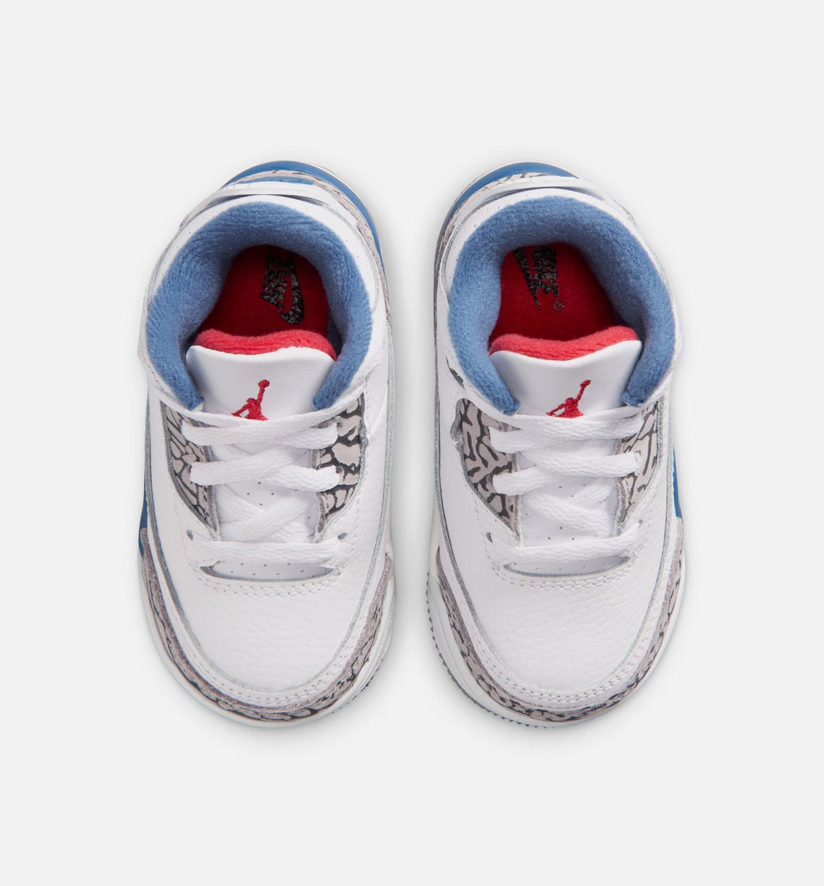 Air Jordan 3 Retro OG 'True Blue' - Infant/Toddler Lifestyle Sneaker (White/Fire Red/True Blue)