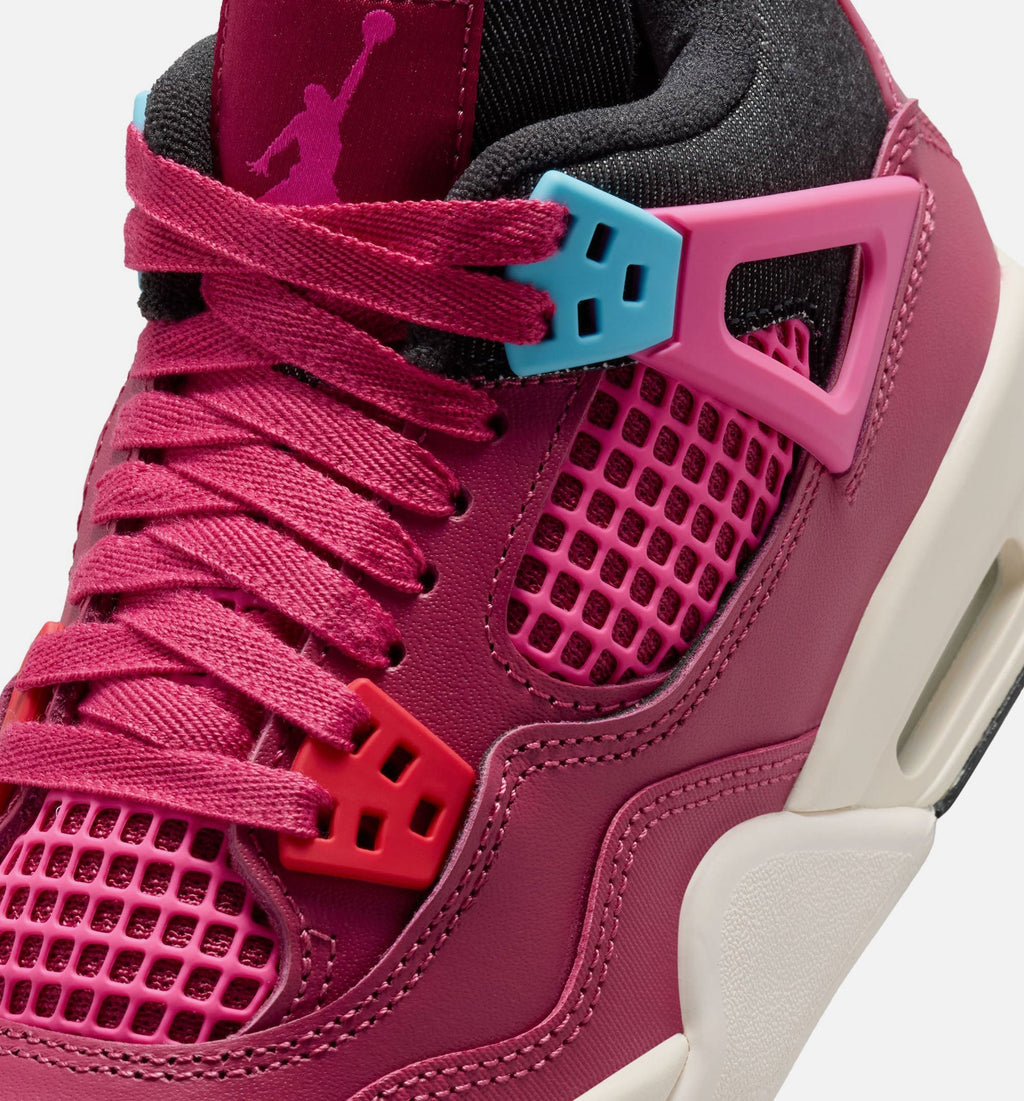 Air Jordan 4 Retro 'She's a Star' Grade School - Sweet Beet/Desert Pink/Off Noir/Chalk