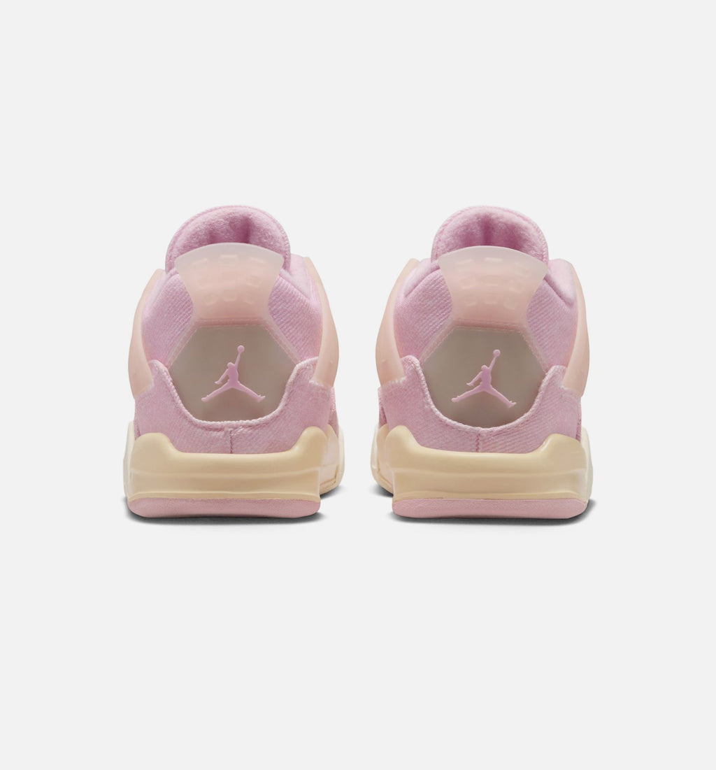Air Jordan 4 Retro 'Pink Pearl and Iced Carmine' - Infant/Toddler Lifestyle Sneaker (Iced Carmine/Coconut Milk/Anthracite/Muslin/Pinksicle)