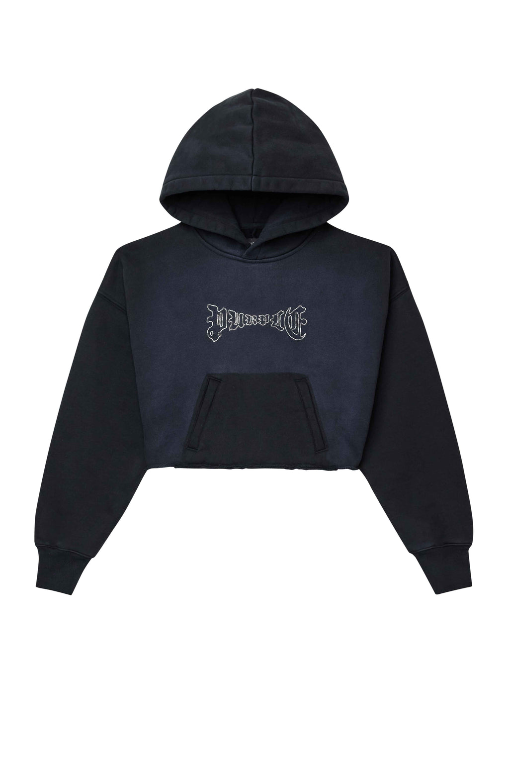 Crystal Cropped Hoodie