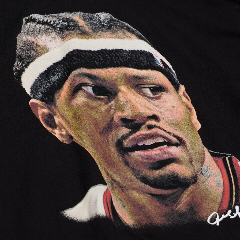 M&N NBA 76ers Allen Iverson Real Big Face Tee