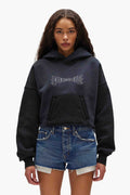Crystal Cropped Hoodie