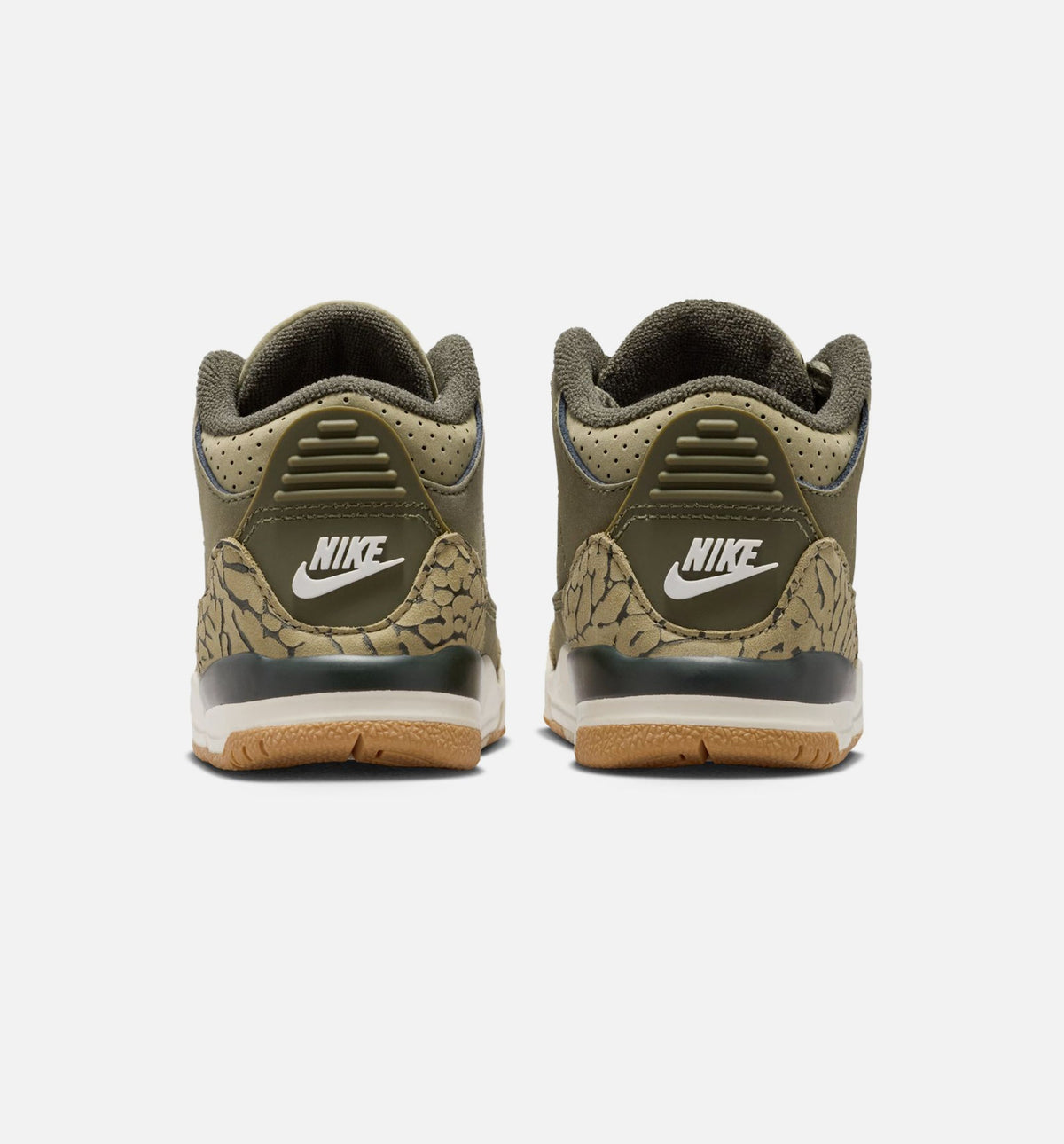 Air Jordan 3 Retro Infant Toddler Lifestyle Shoe - Medium Olive/Sequoia/Neutral Olive/Sail