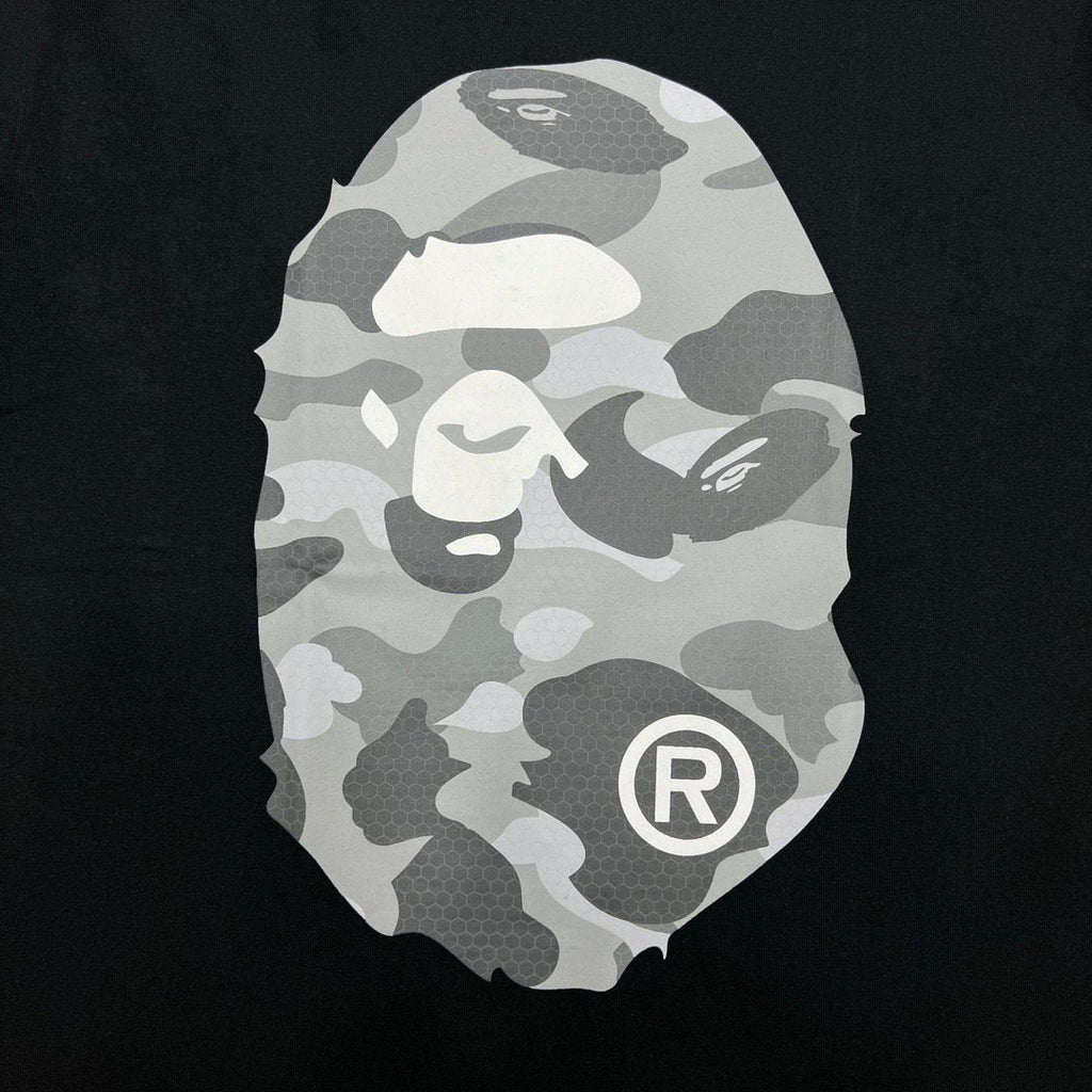 BAPE Grey Camo Ape Head Graphic T-Shirt