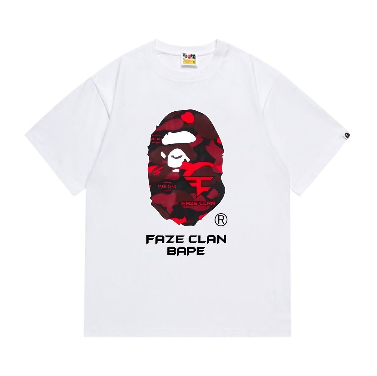 BAPE FaZe Clan Ape Head Graphic T-Shirt