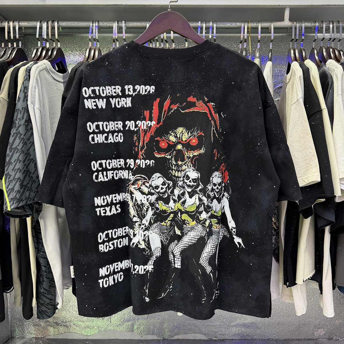 BKYS Revival Hellfest Speckle Graphic T-Shirt