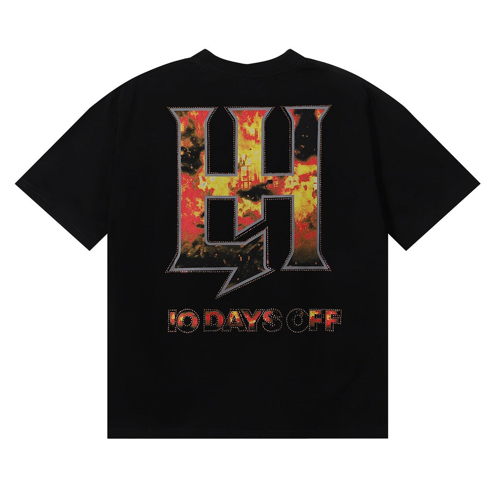 Life Hustlere Masked Angel Graphic Short-Sleeve T-Shirt