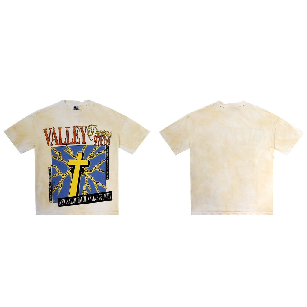 VALE USA Dreams Graphic Short-Sleeve T-Shirt - Cream