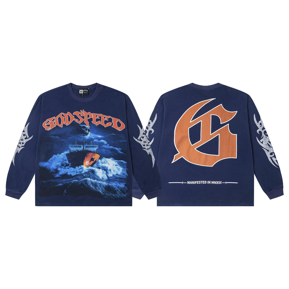 Godspeed Ship Graphic Long-Sleeve T-Shirt