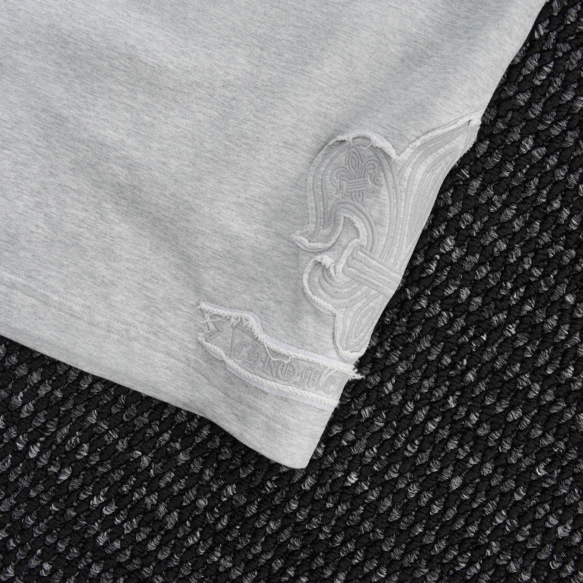 Chrome Hearts Tonal Sanskrit Cross Embroidered Shorts