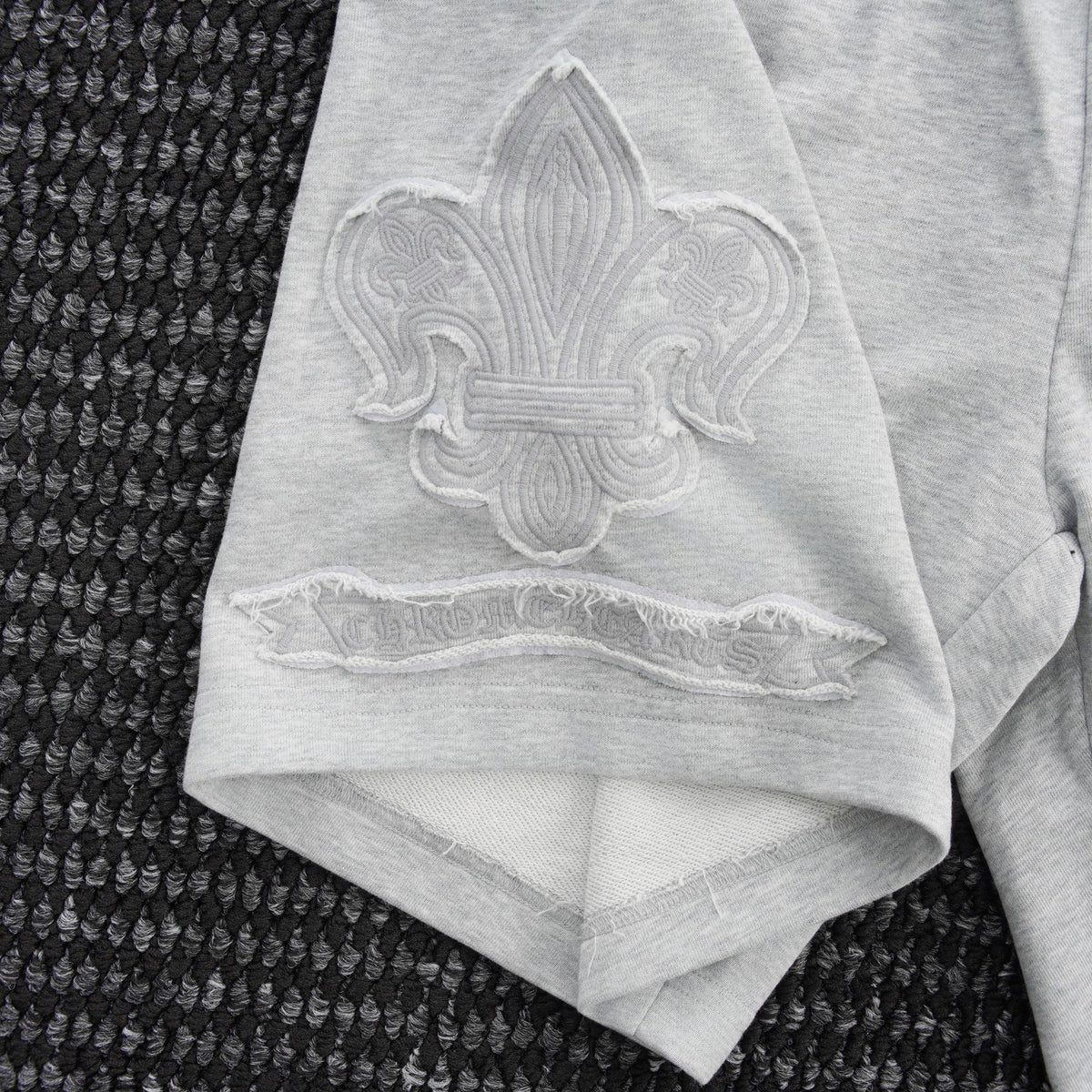 Chrome Hearts Tonal Sanskrit Cross Embroidered Shorts