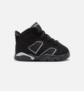Air Jordan 6 Cap & Gown – Infant/Toddler Lifestyle Shoe in Black/Reflective Silver/Black