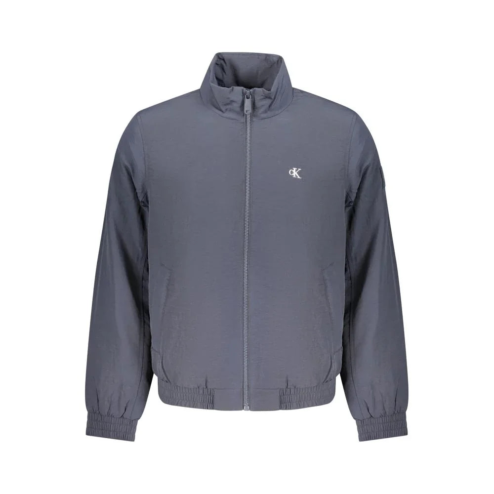 Calvin Klein Water-Repellent Polyamide Jacket — Blue