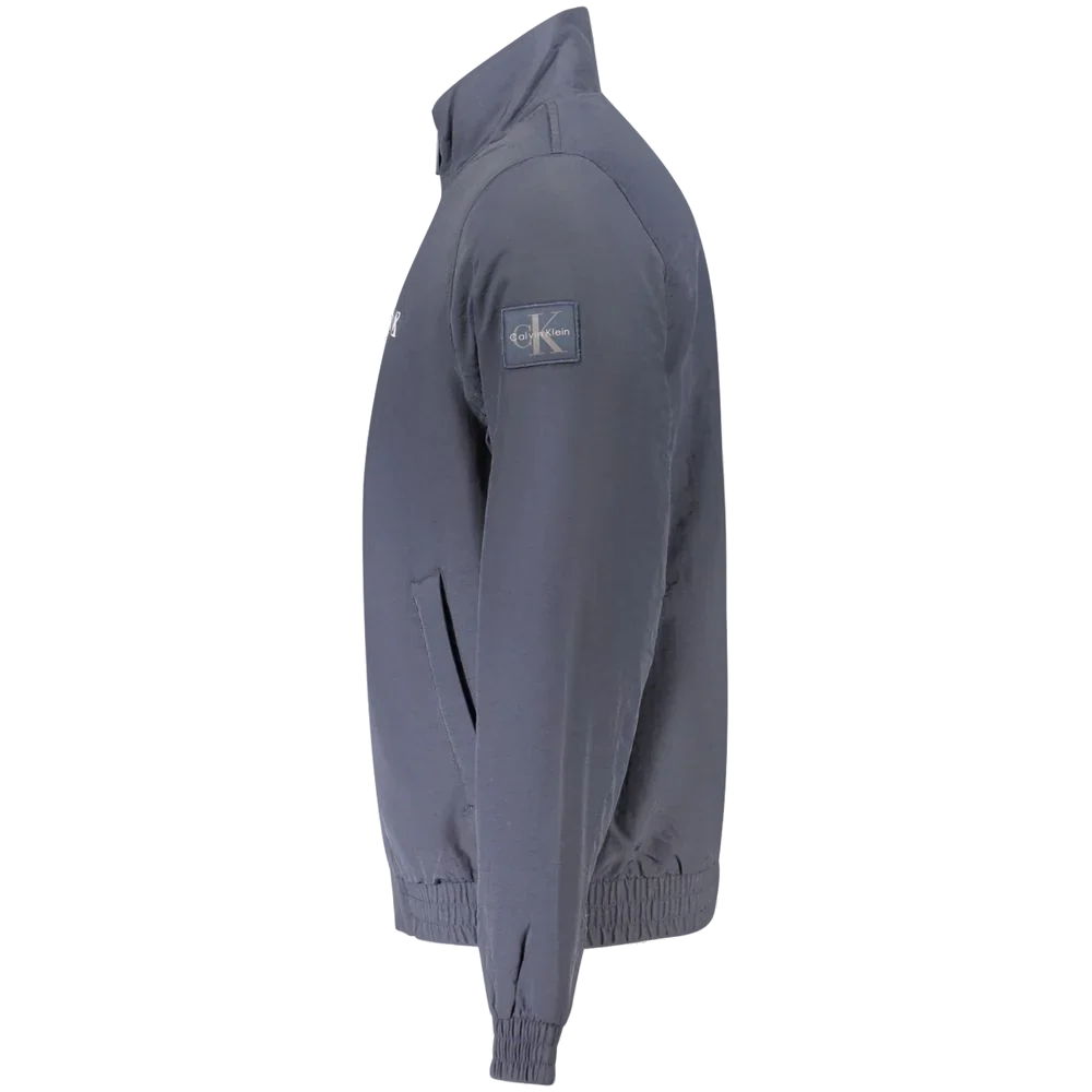 Calvin Klein Water-Repellent Polyamide Jacket — Blue