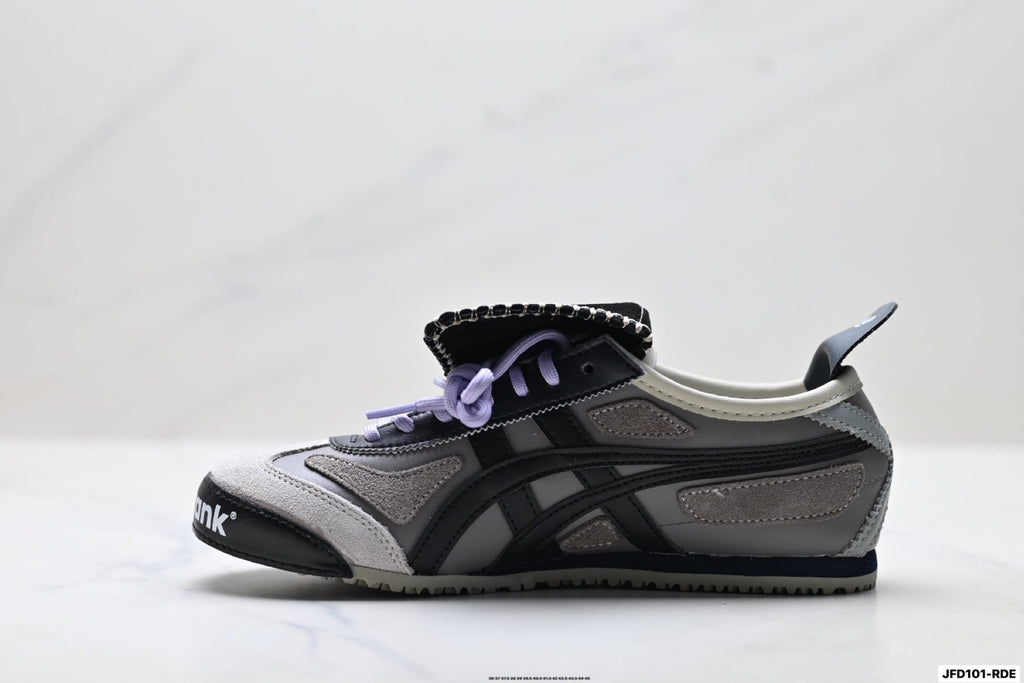 Onitsuka Tiger Retro Low Top Black Purple Unisex Shoes Style 30