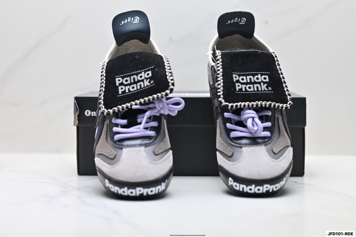 Onitsuka Tiger Retro Low Top Black Purple Unisex Shoes Style 30