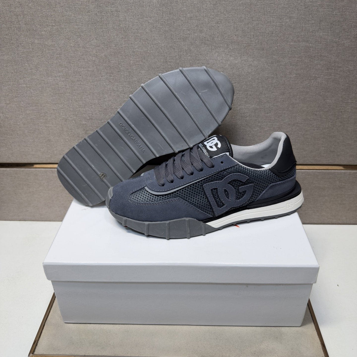 Dolce & Gabbana Navy Logo Sneakers