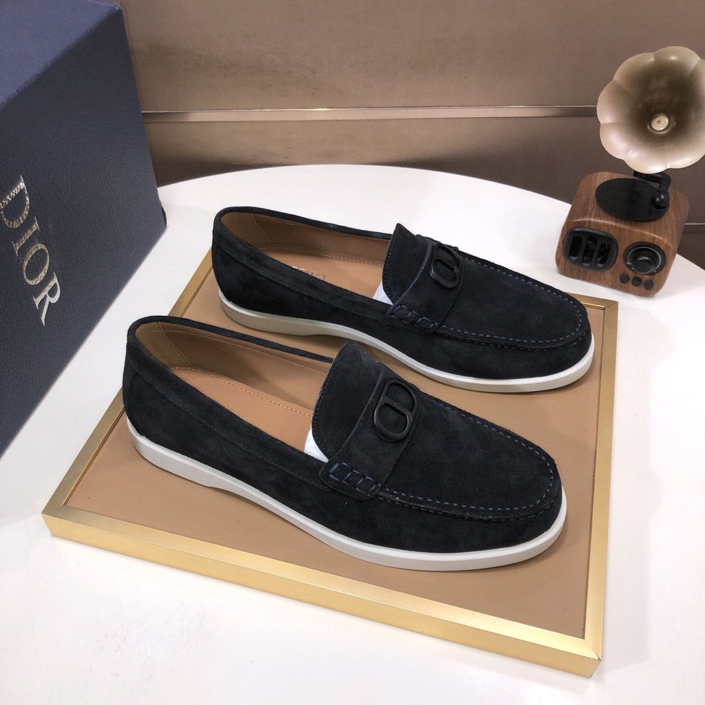 Dior Metal Hardware Slip-On Loafers