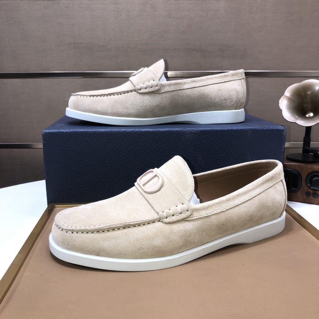 Dior Metal Hardware Slip-On Loafers