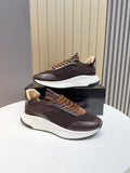 BOSS Knit Lace-Up Sneakers - Side Wordmark Detail
